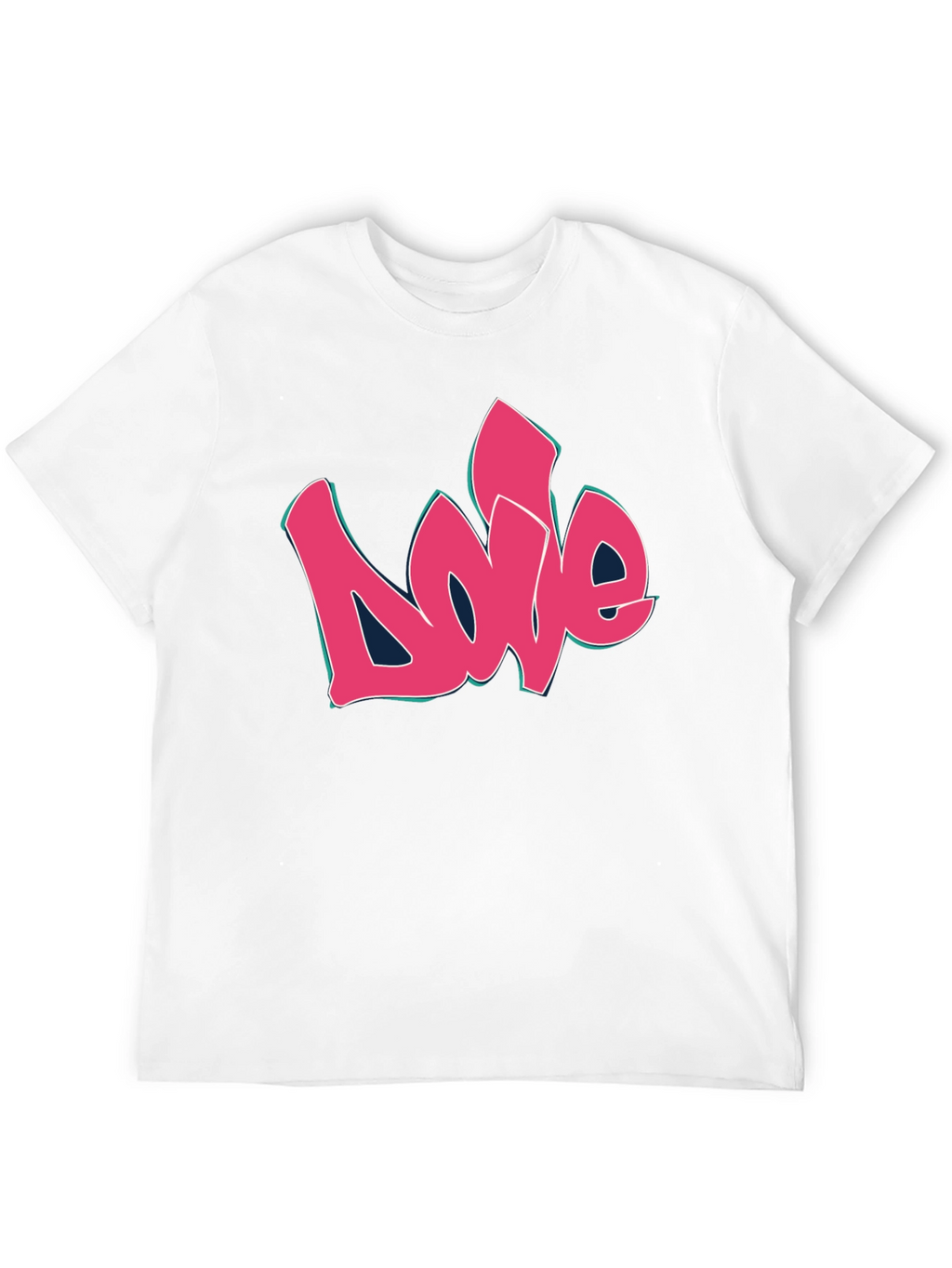 Love Graffiti Style Black Graphic Tee