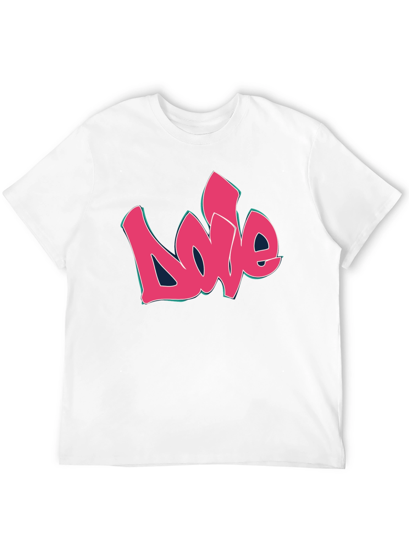 Love Graffiti Style Black Graphic Tee