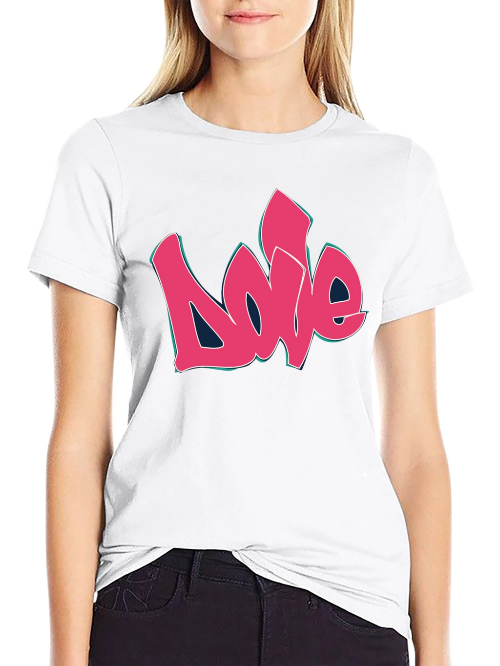 Love Graffiti Style Black Graphic Tee
