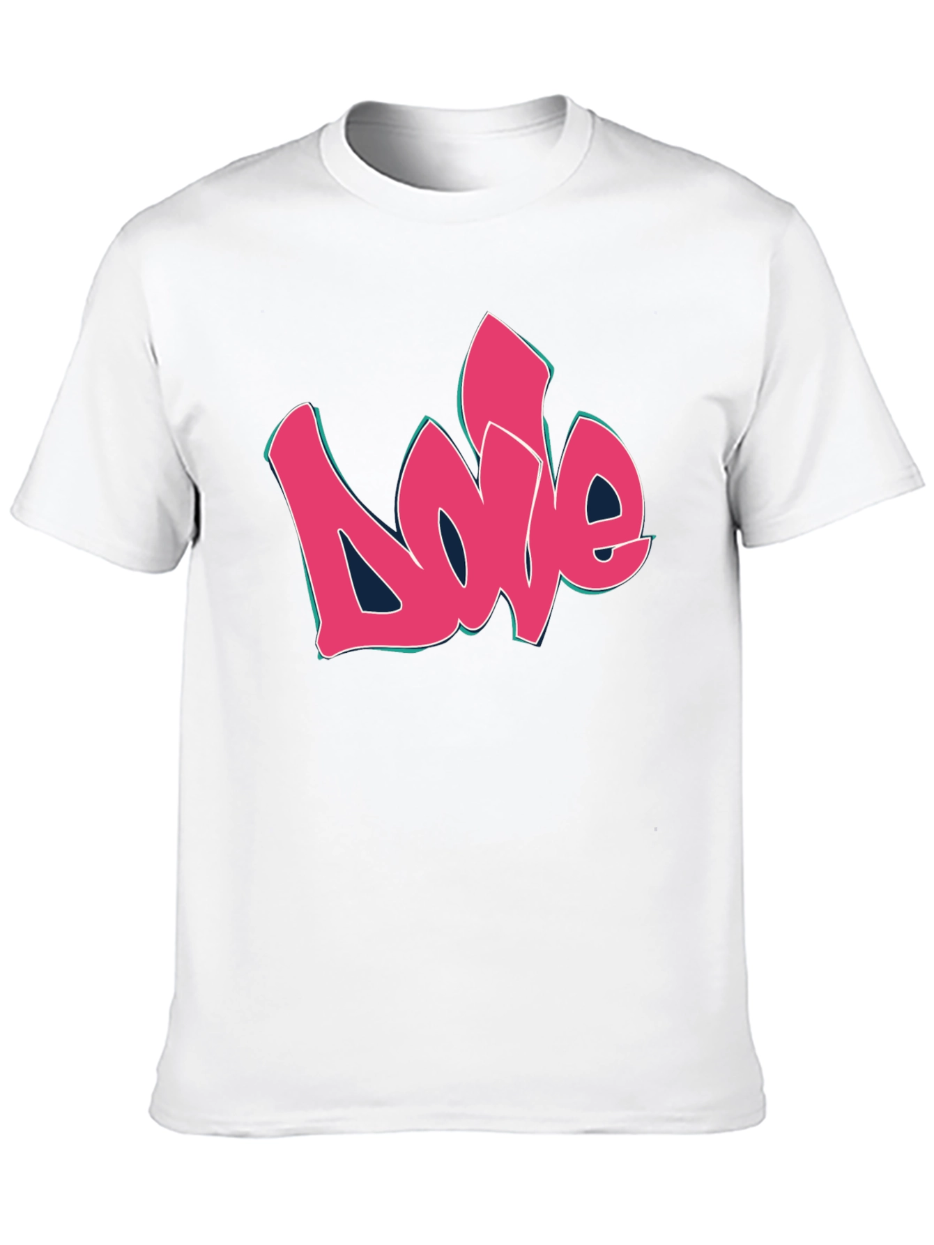 Love Graffiti Style Black Graphic Tee