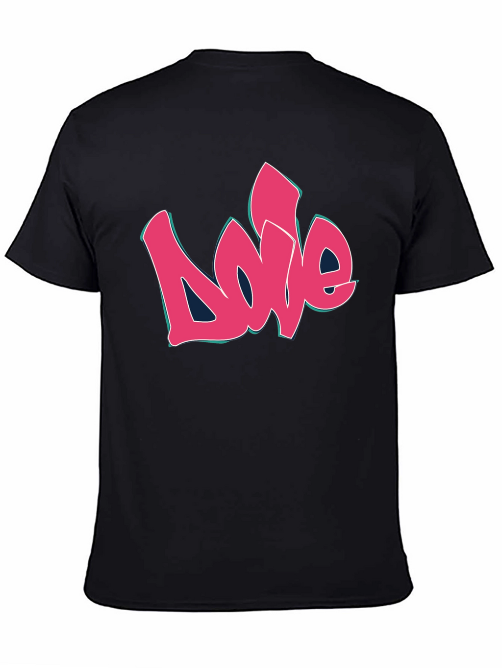 Love Graffiti Style Black Graphic Tee