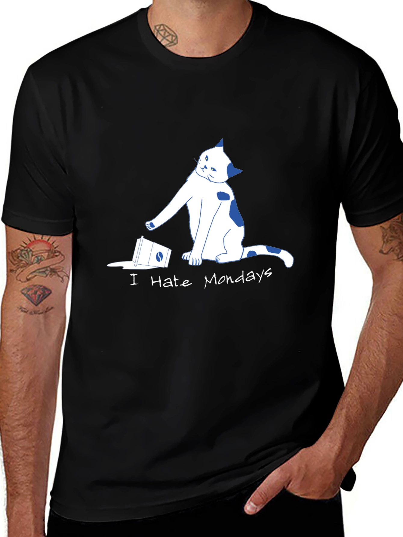 I Hate Mondays Cat T-Shirt
