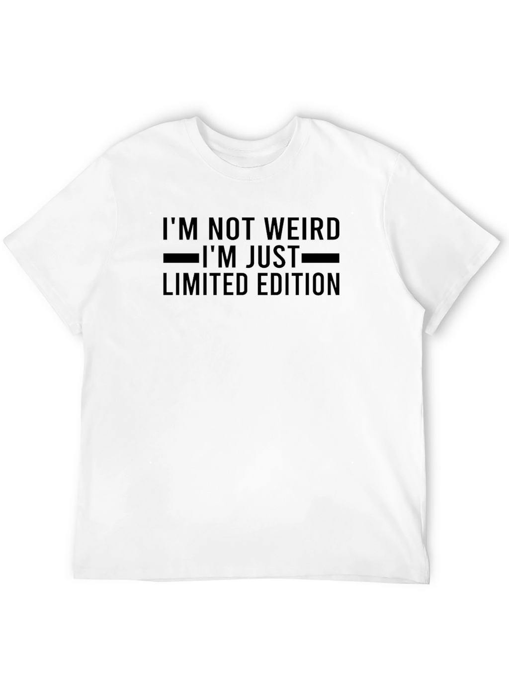 Im Not Weird Limited Edition Black Graphic Tee