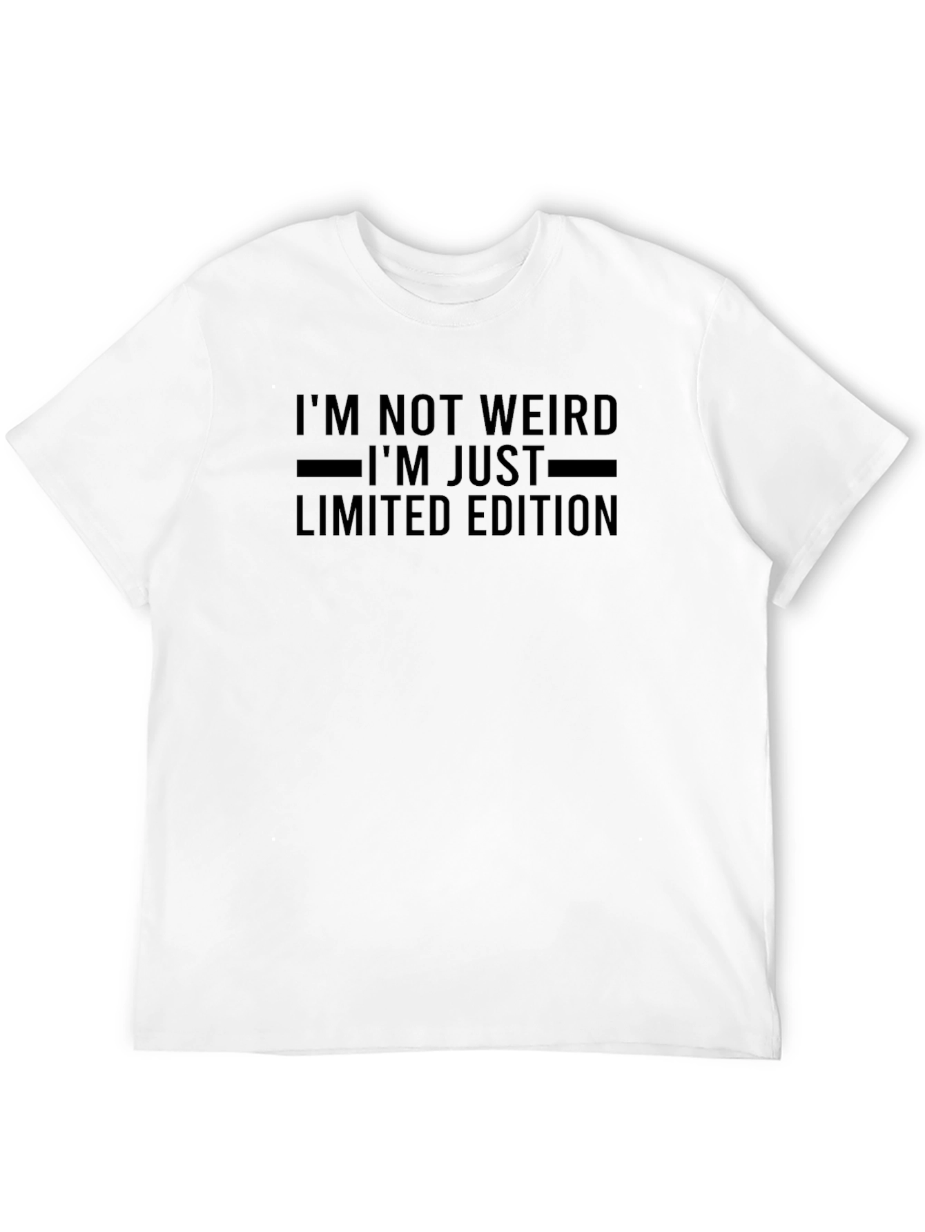 Im Not Weird Limited Edition Black Graphic Tee