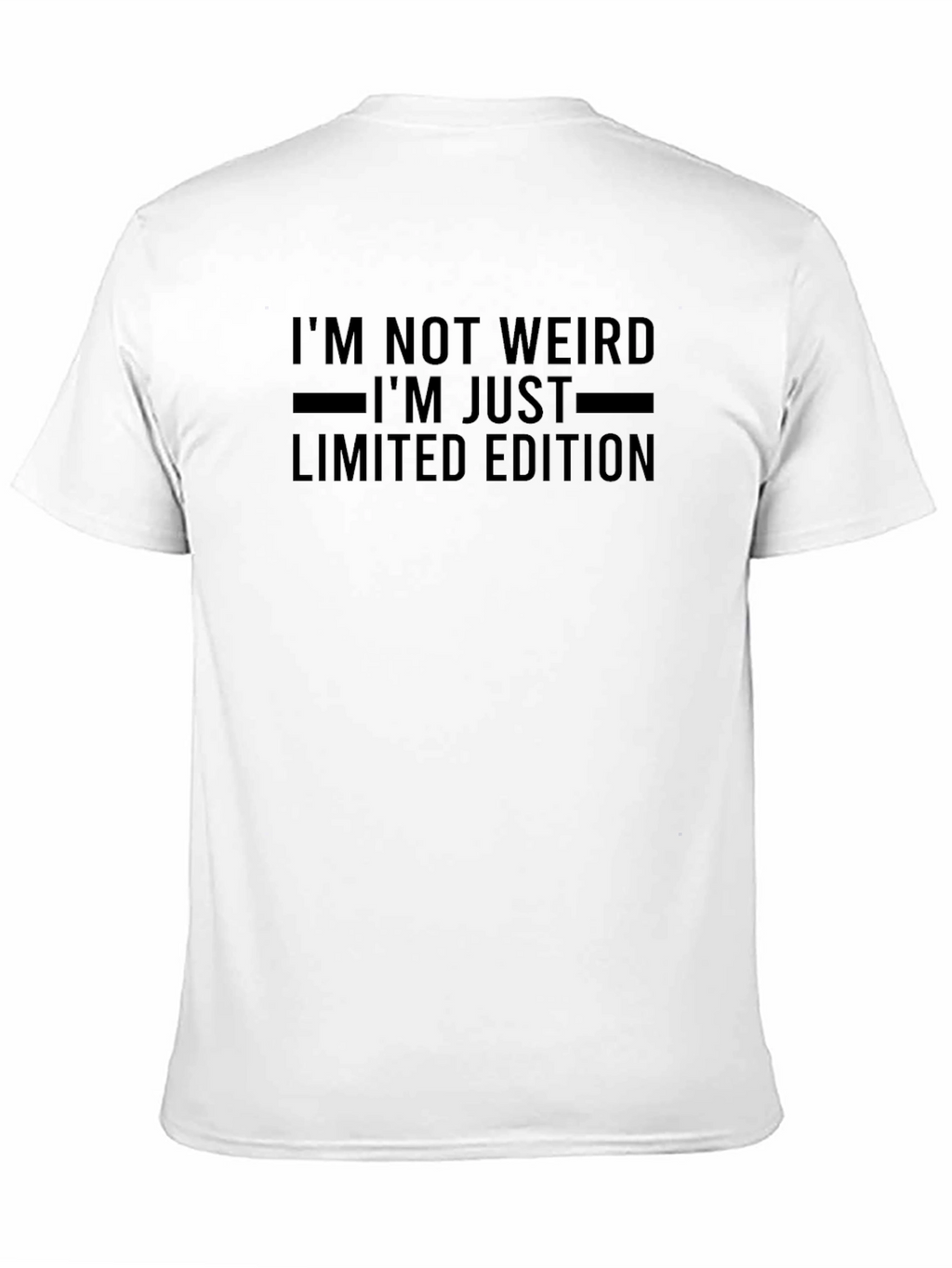 Im Not Weird Limited Edition Black Graphic Tee