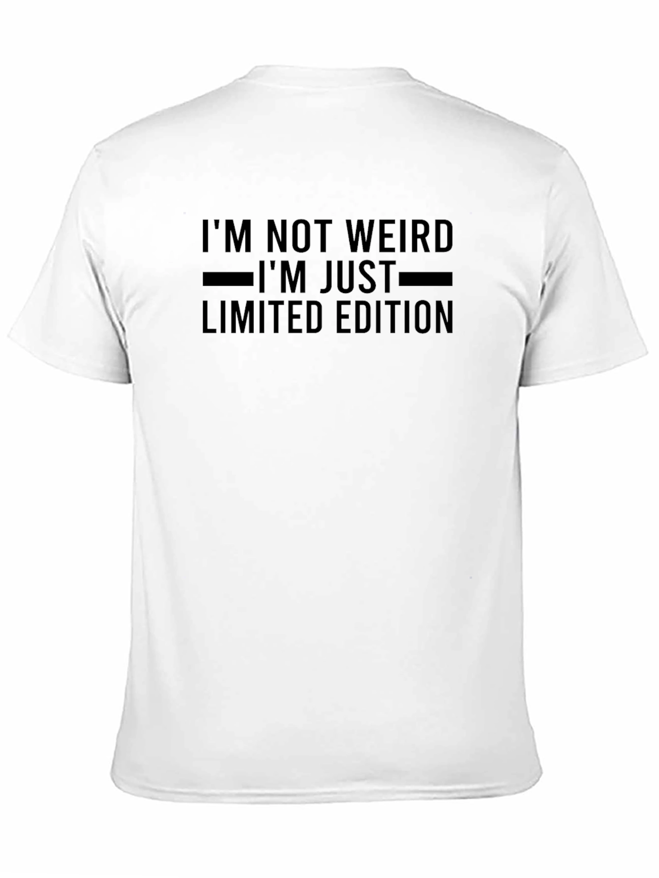 Im Not Weird Limited Edition Black Graphic Tee