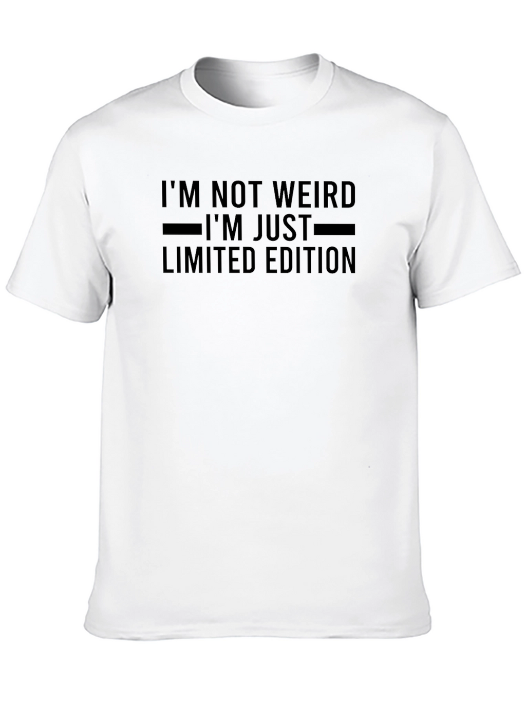 Im Not Weird Limited Edition Black Graphic Tee