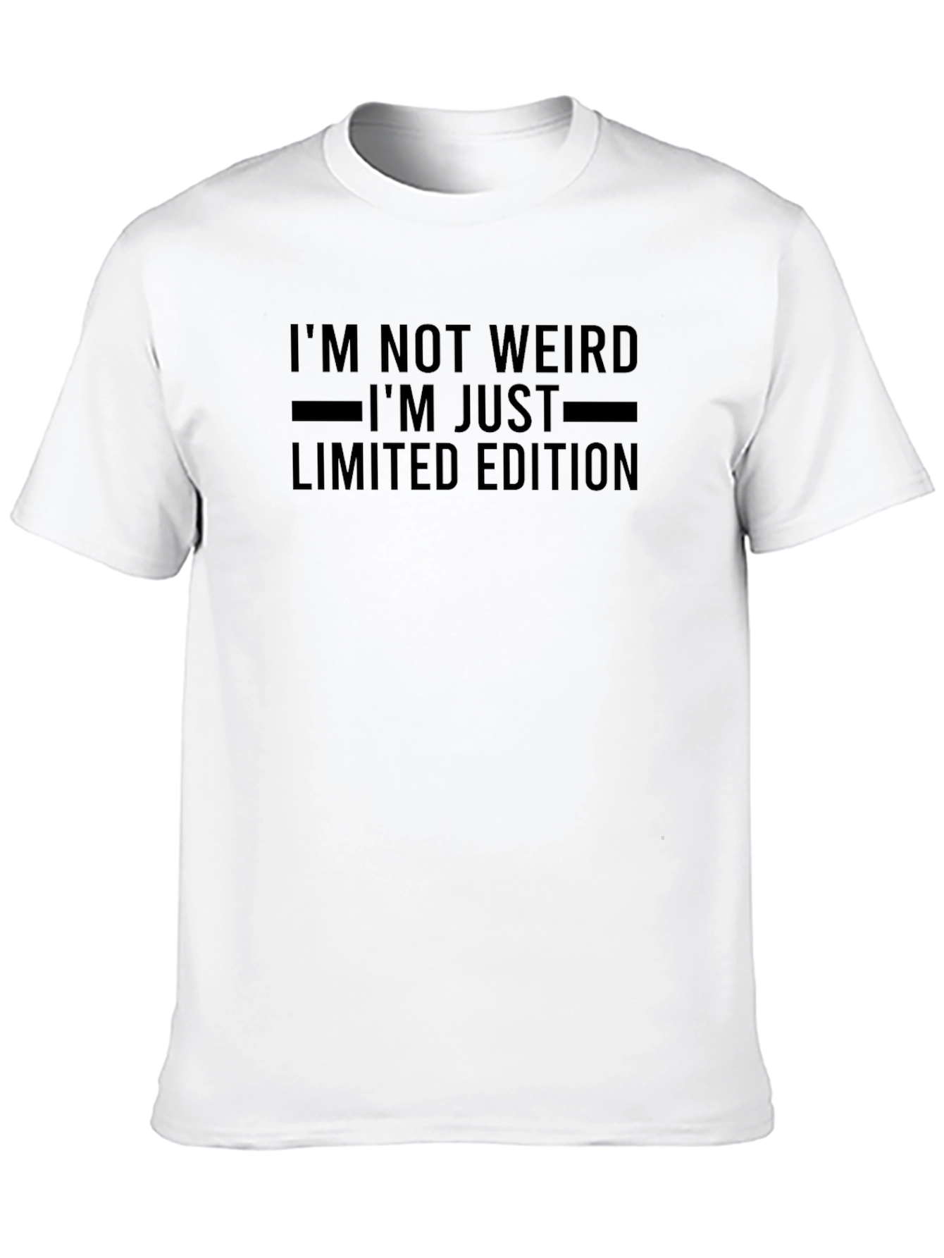 Im Not Weird Limited Edition Black Graphic Tee