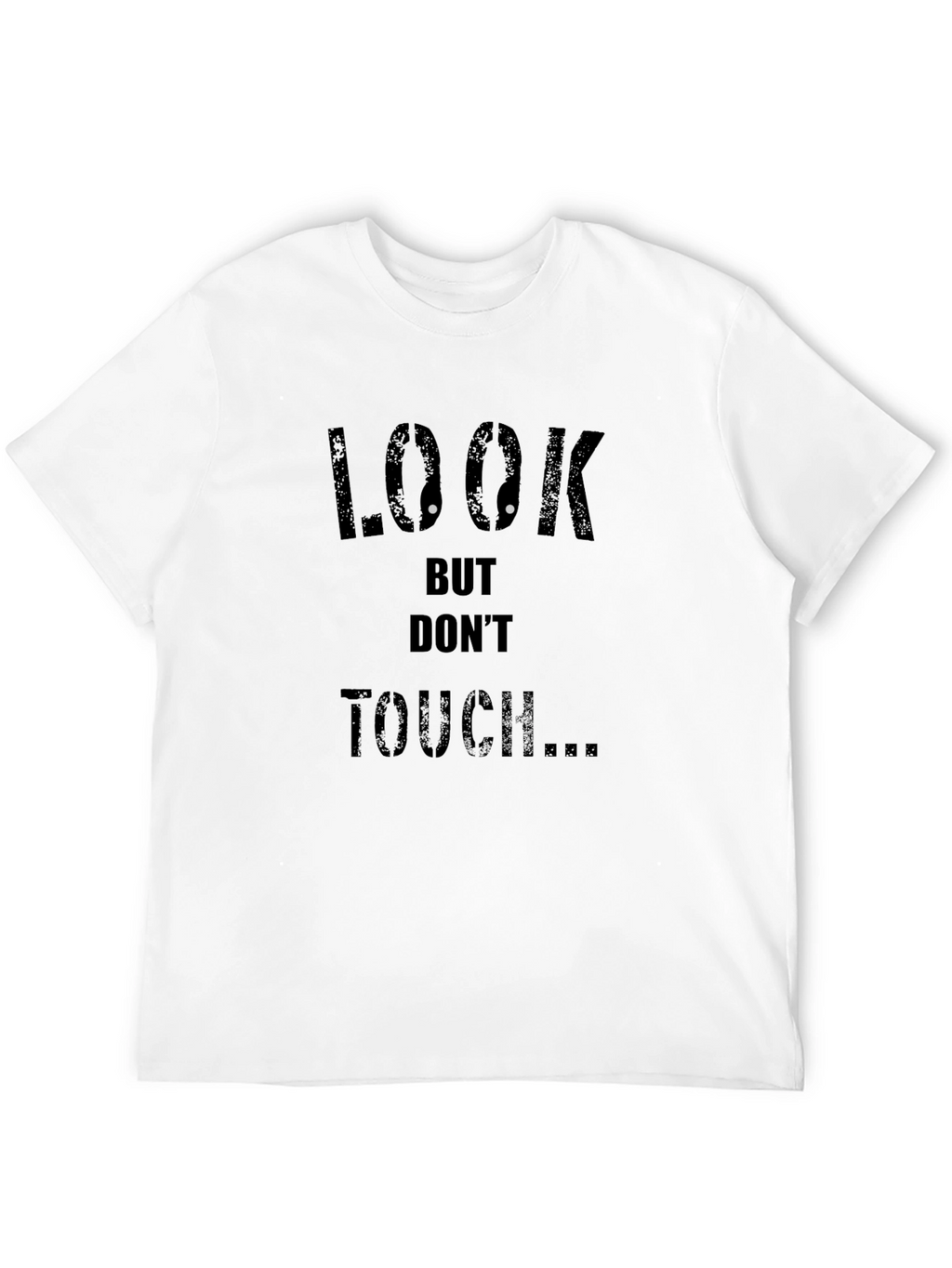 Look But Dont Touch Graphic Black Tee