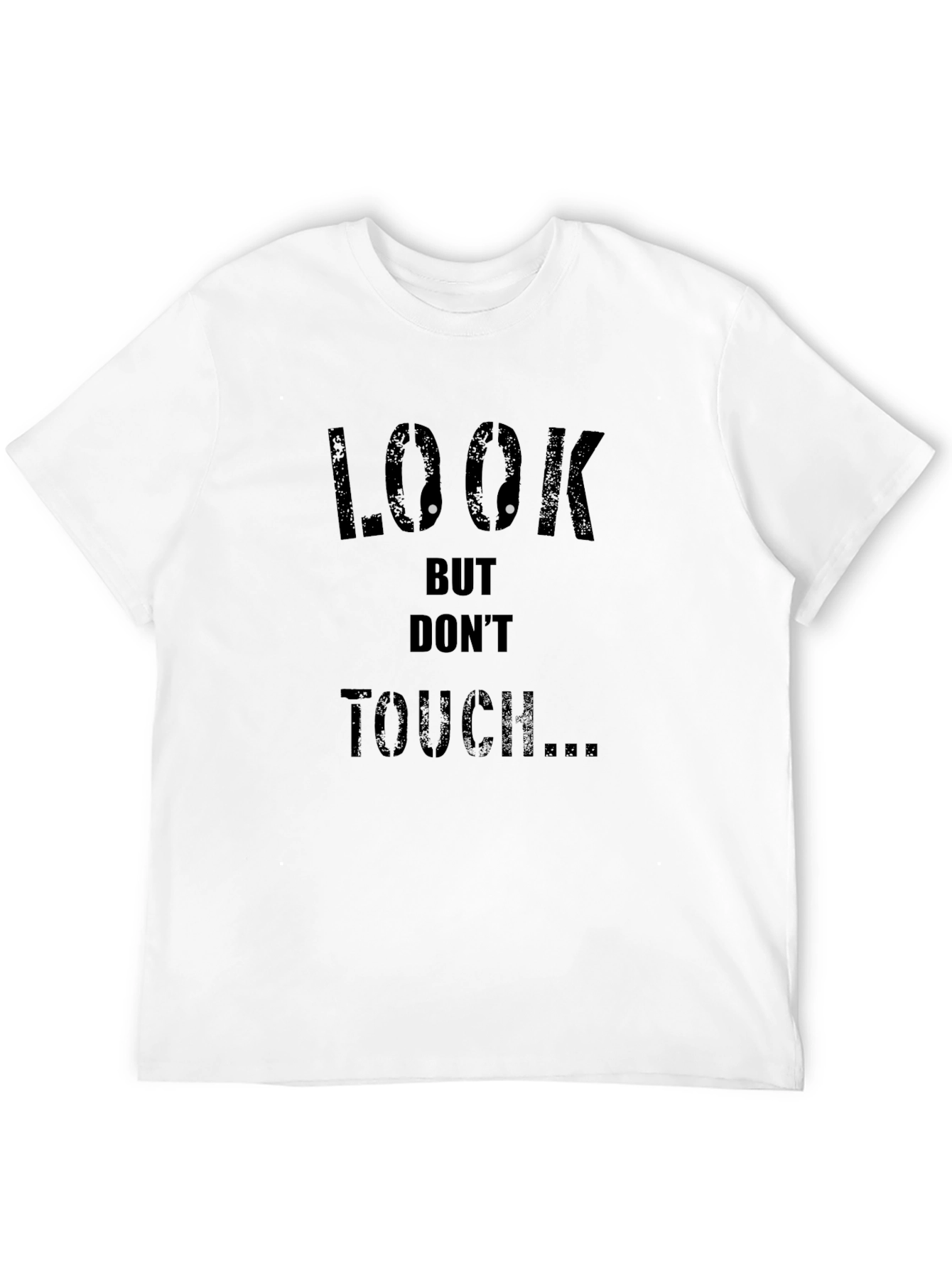 Look But Dont Touch Graphic Black Tee