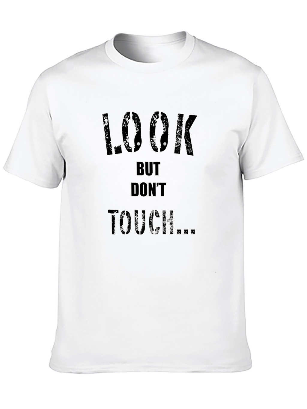 Look But Dont Touch Graphic Black Tee