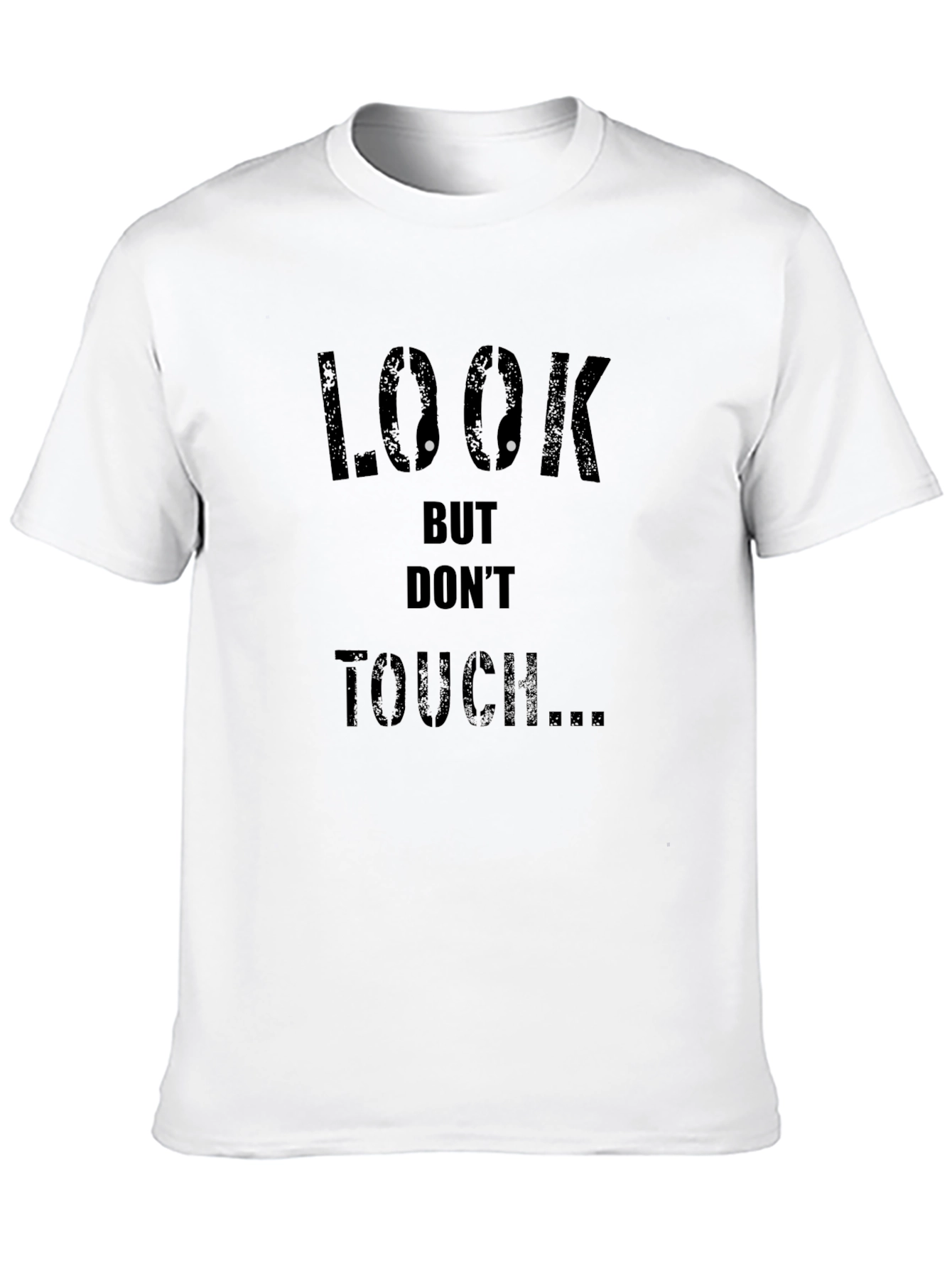 Look But Dont Touch Graphic Black Tee