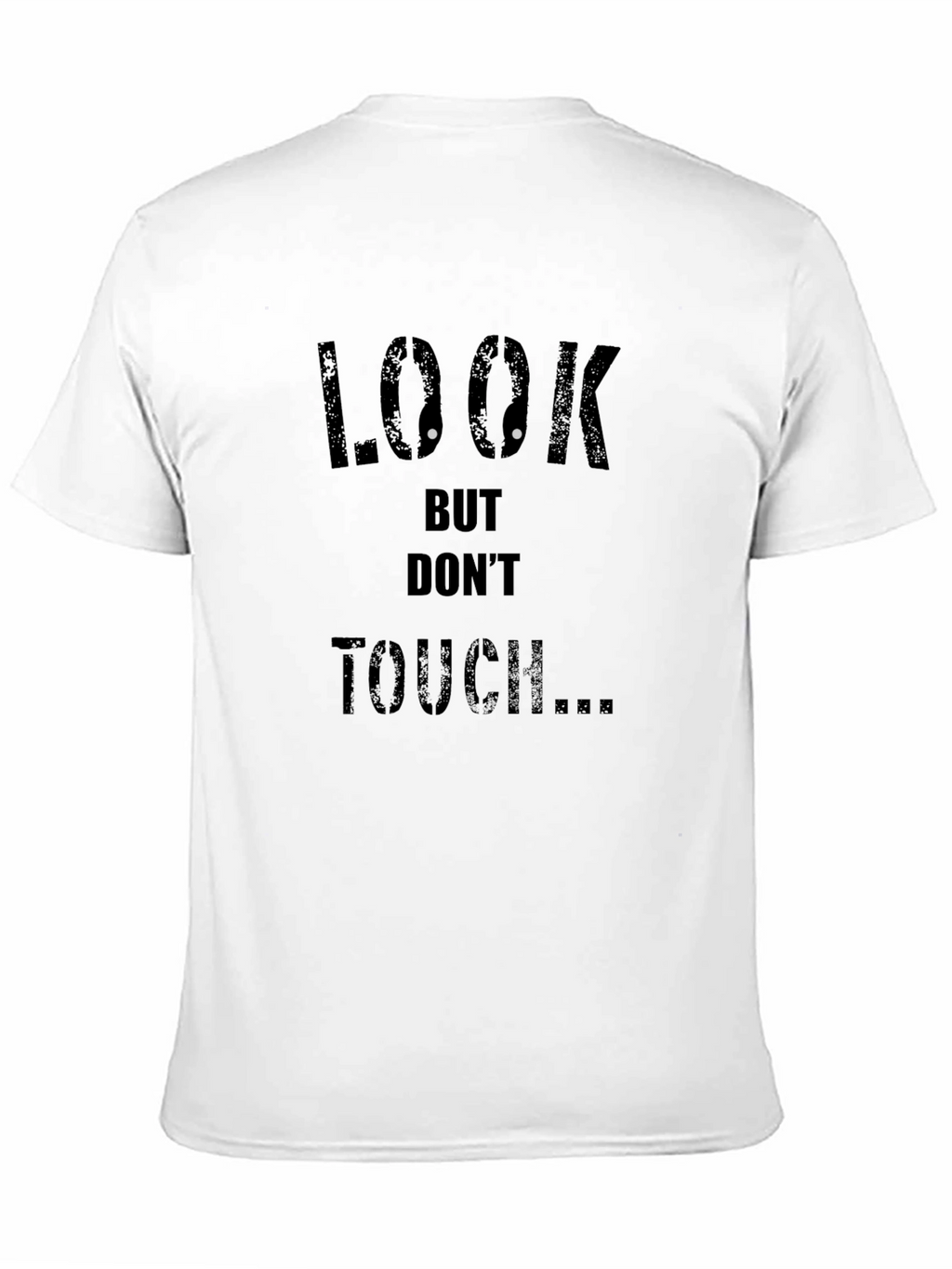 Look But Dont Touch Graphic Black Tee