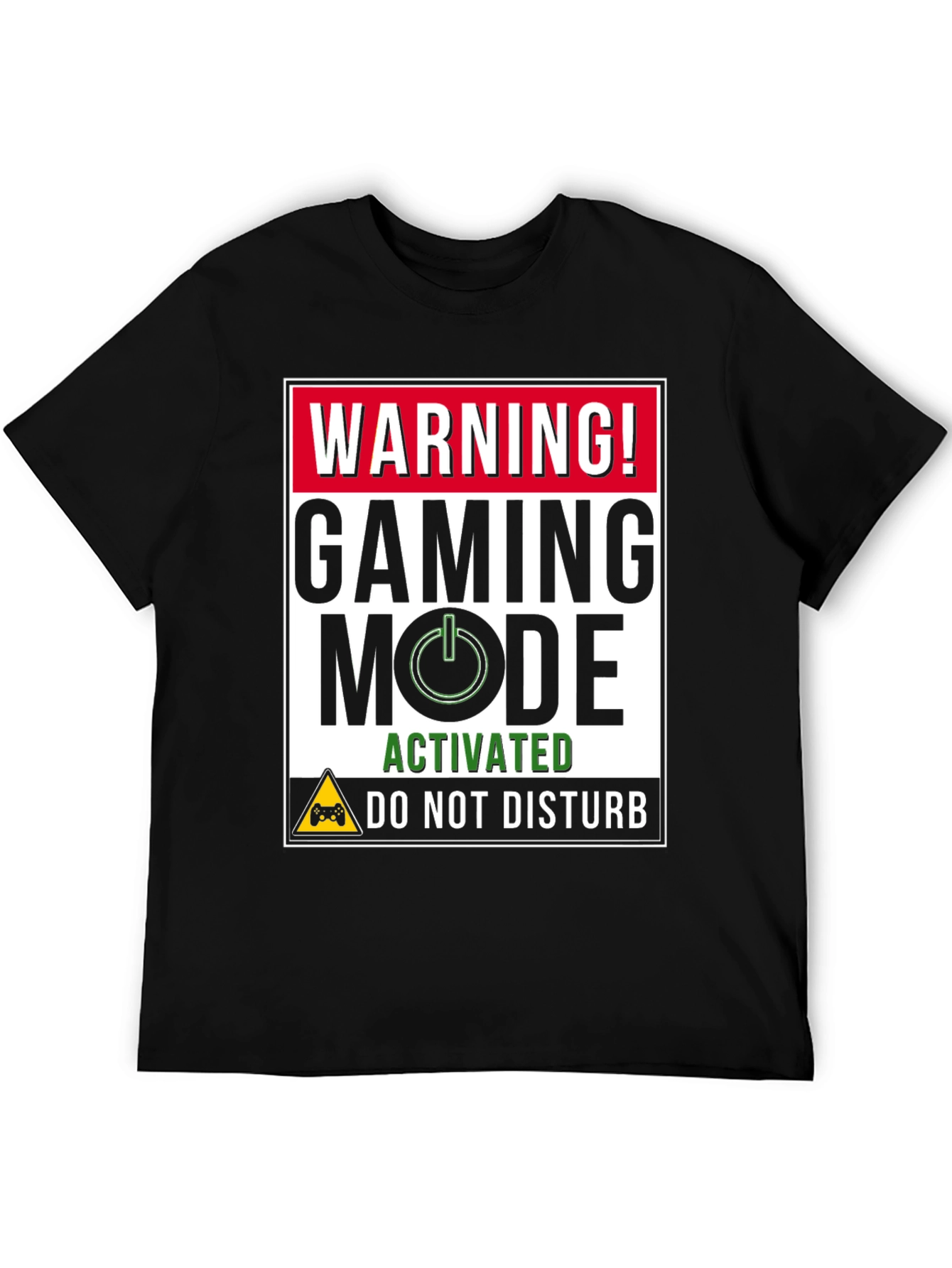 Gaming Mode Activated Black T-Shirt