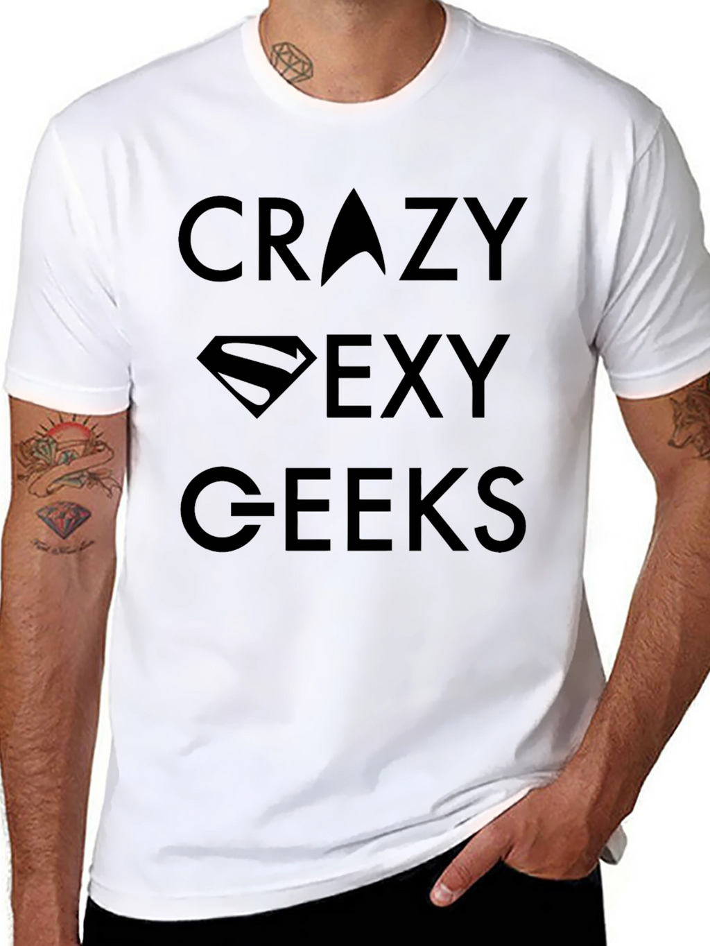 Crazy Sexy Geeks T-Shirt - Black