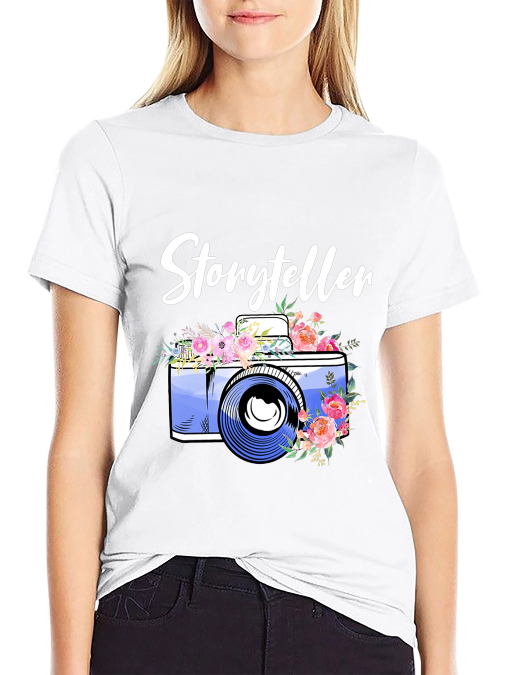 Storyteller Floral Camera Graphic Tee