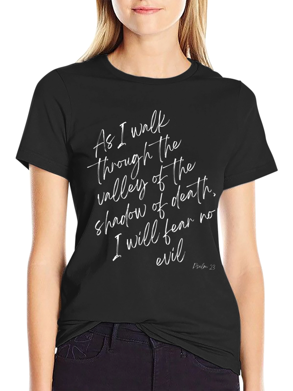 Faith-Inspired T-Shirt: Psalm 23 Design