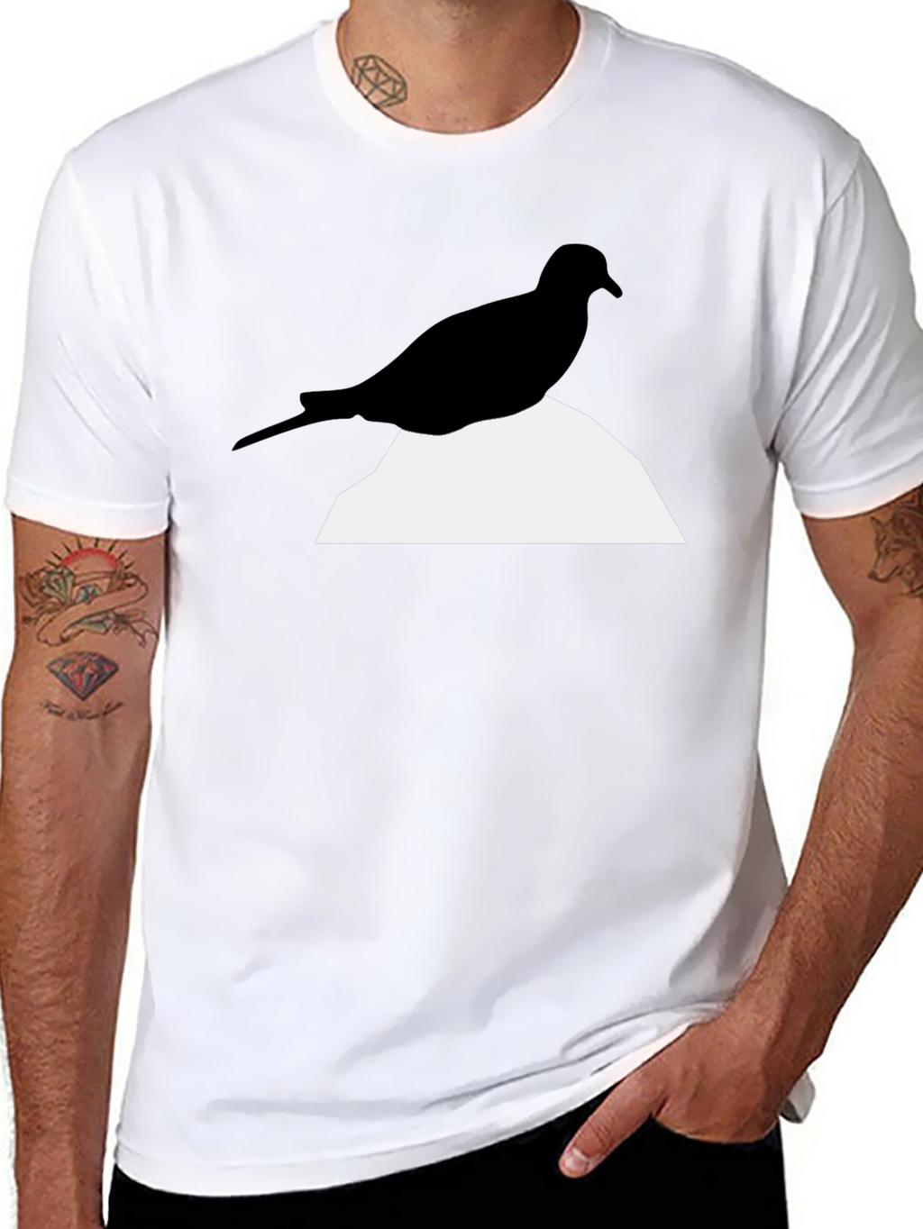 Modern Bird Graphic T-Shirt