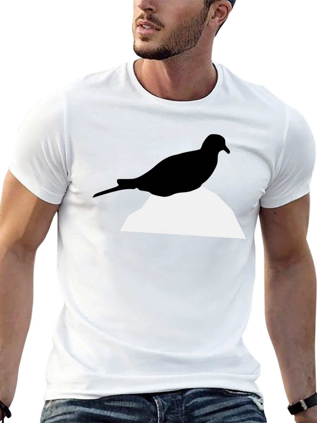 Modern Bird Graphic T-Shirt