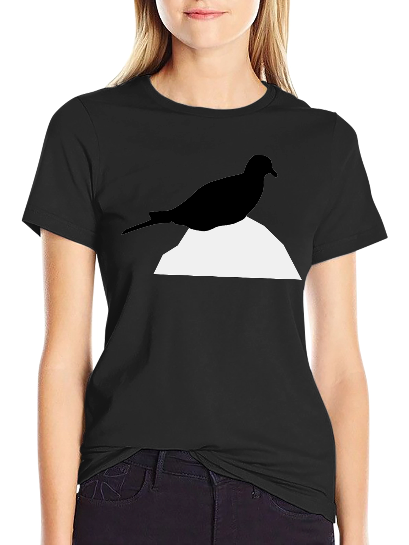 Modern Bird Graphic T-Shirt