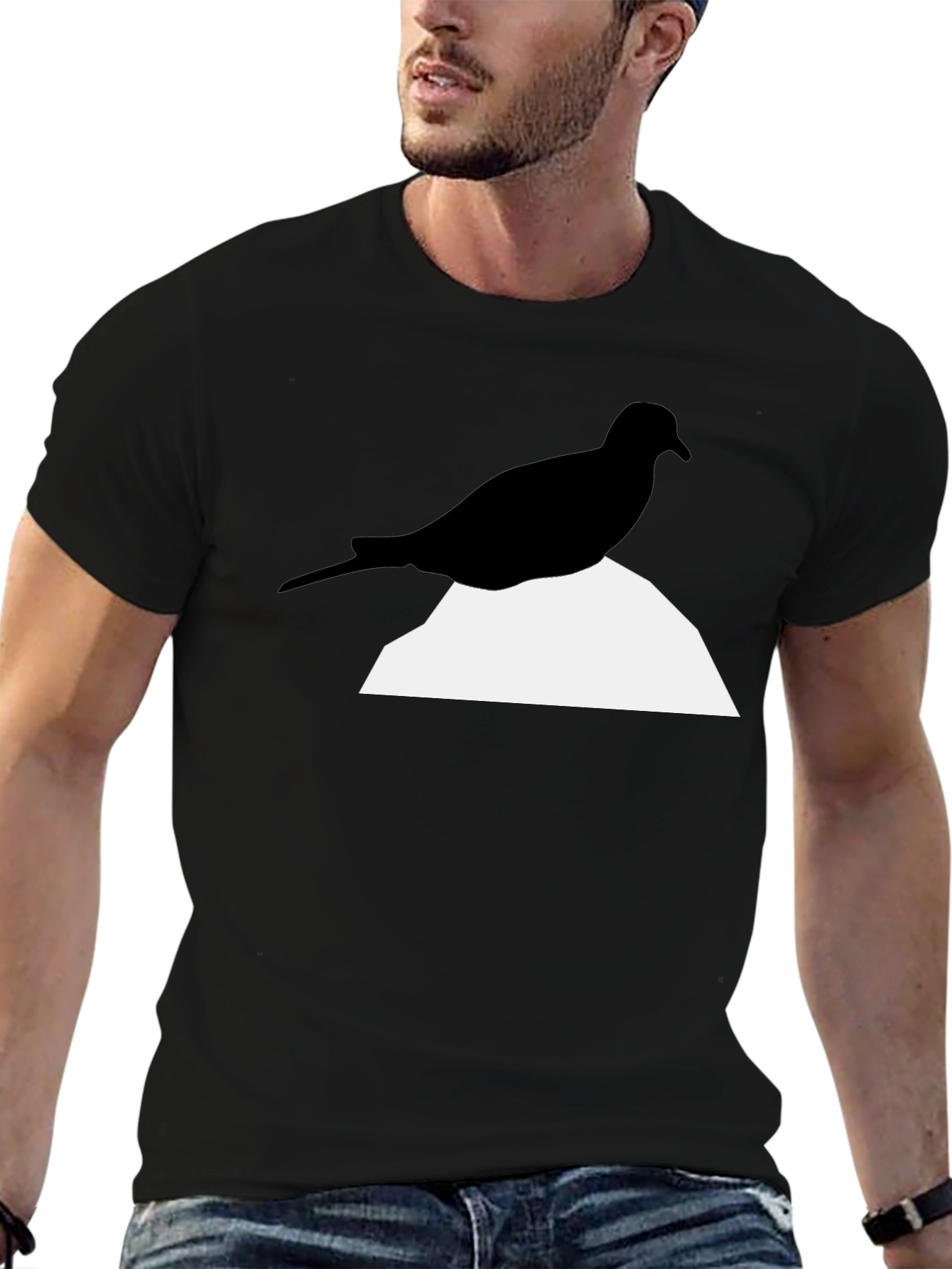 Modern Bird Graphic T-Shirt