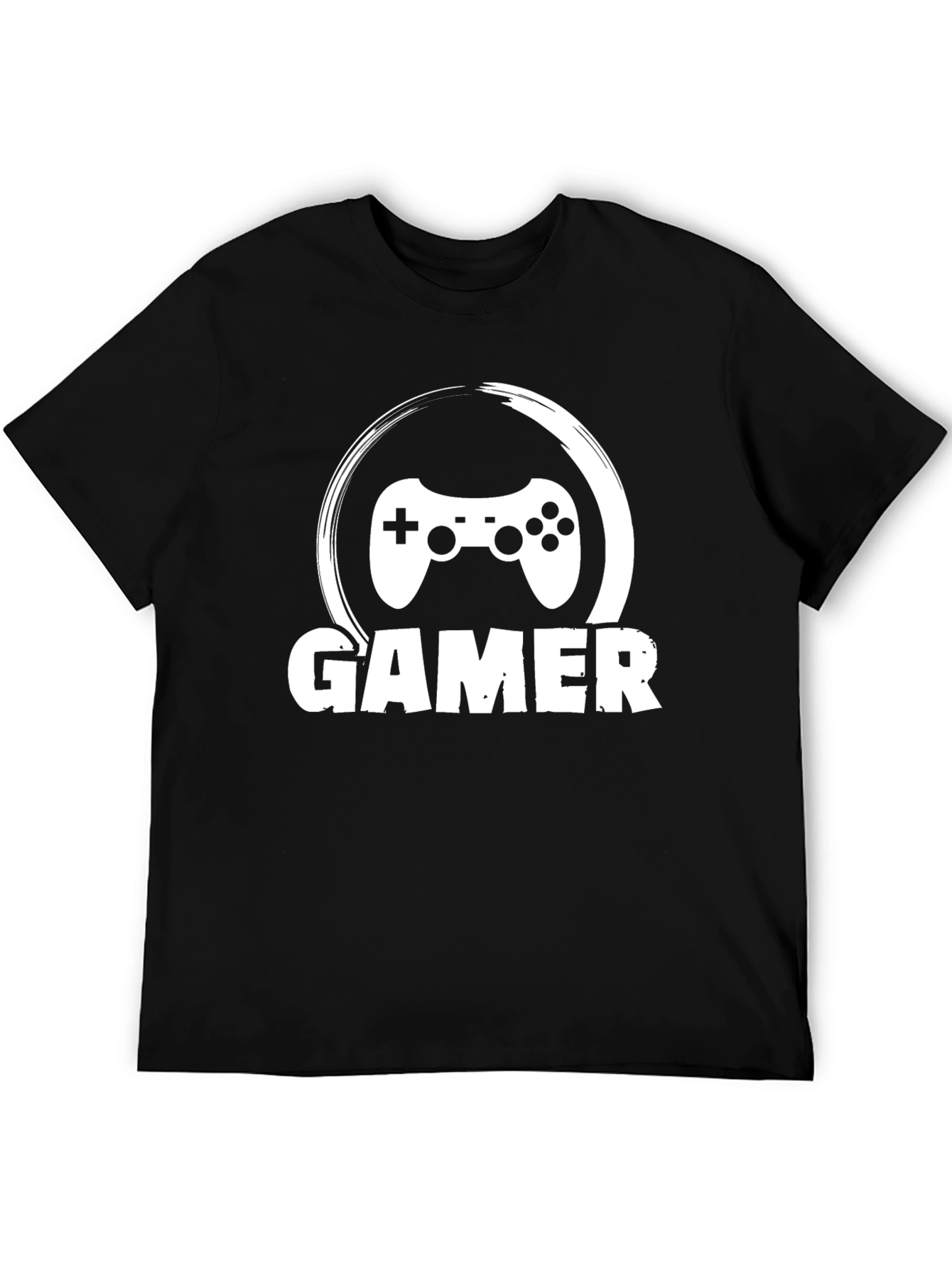 Gamer T-Shirt - Black Cotton Blend Gaming Tee
