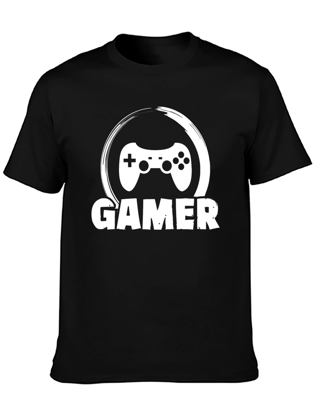 Gamer T-Shirt - Black Cotton Blend Gaming Tee