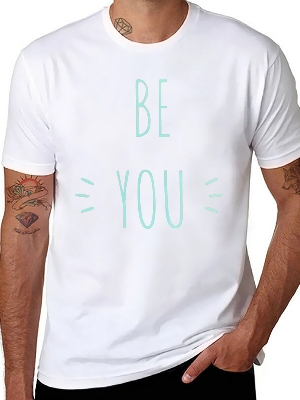 Be You Graphic Tee - Stylish Black Cotton T-Shirt