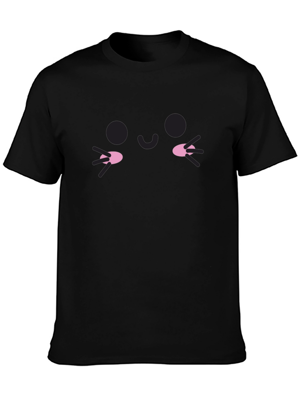 Kawaii Face Black Tee