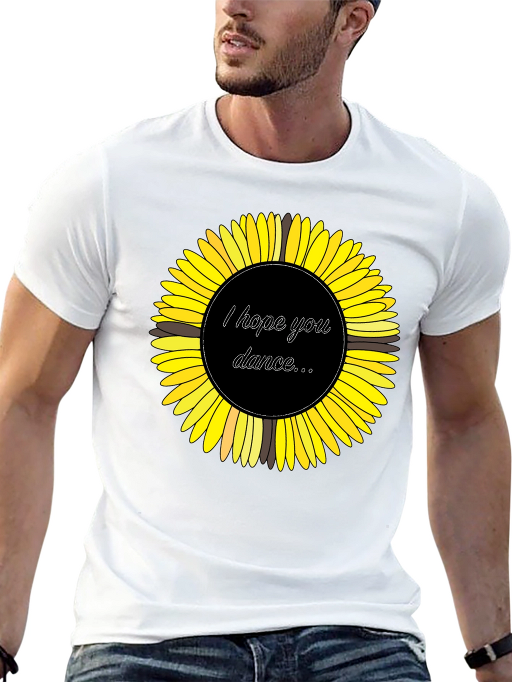 Sunflower Graphic Tee - I Hope You Dance T-Shirt