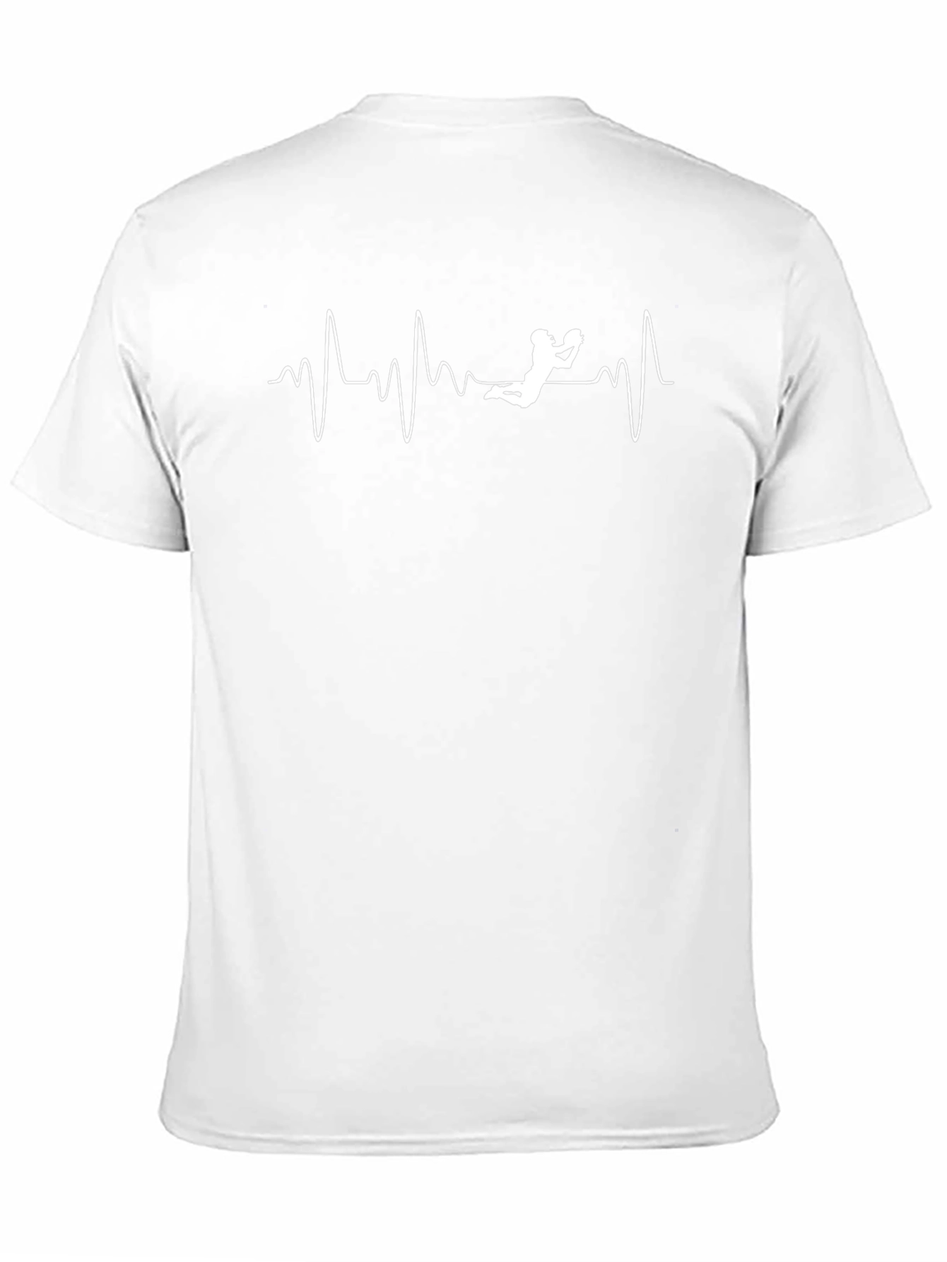 Rugby Heartbeat Graphic T-Shirt - Black