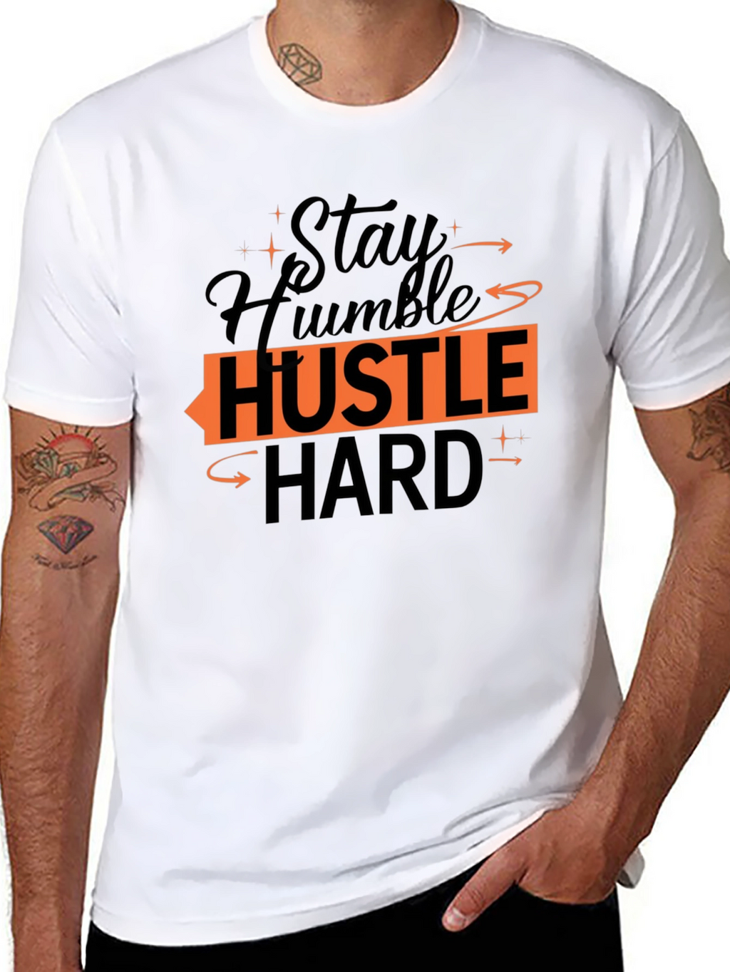 Stay Humble Hustle Hard Graphic Tee