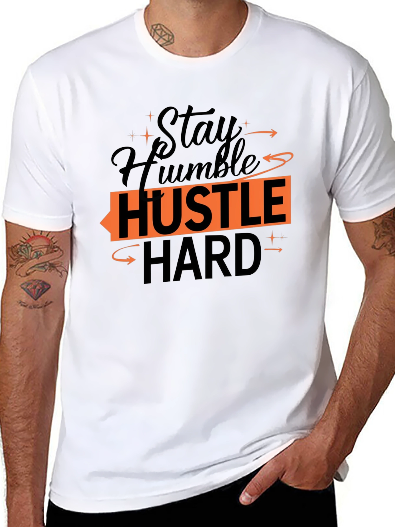 Stay Humble Hustle Hard Graphic Tee