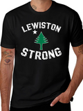 Lewiston Strong Graphic T-Shirt - Support Maine