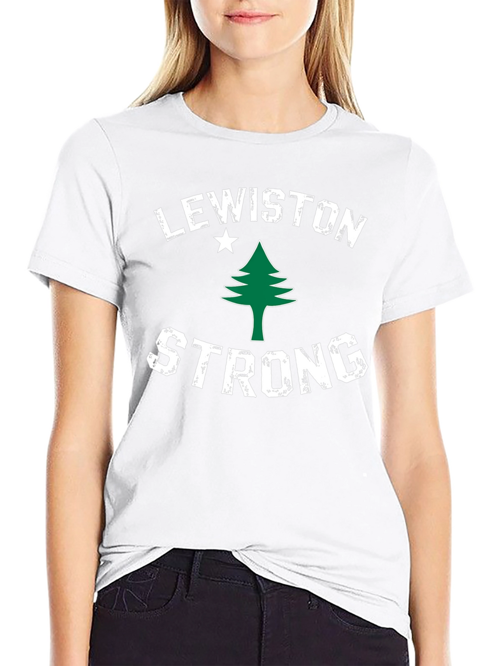 Lewiston Strong Graphic T-Shirt - Support Maine