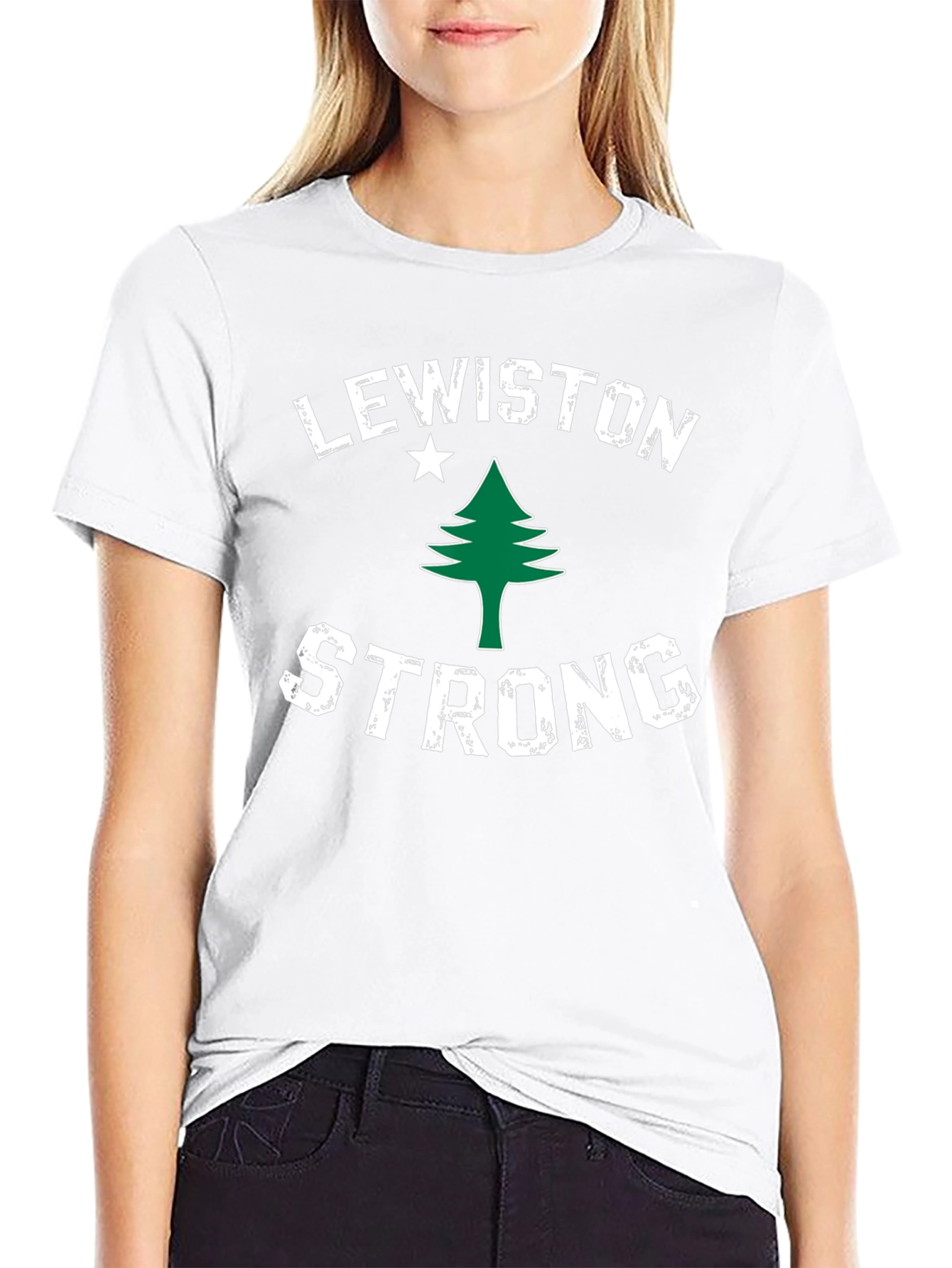 Lewiston Strong Graphic T-Shirt - Support Maine