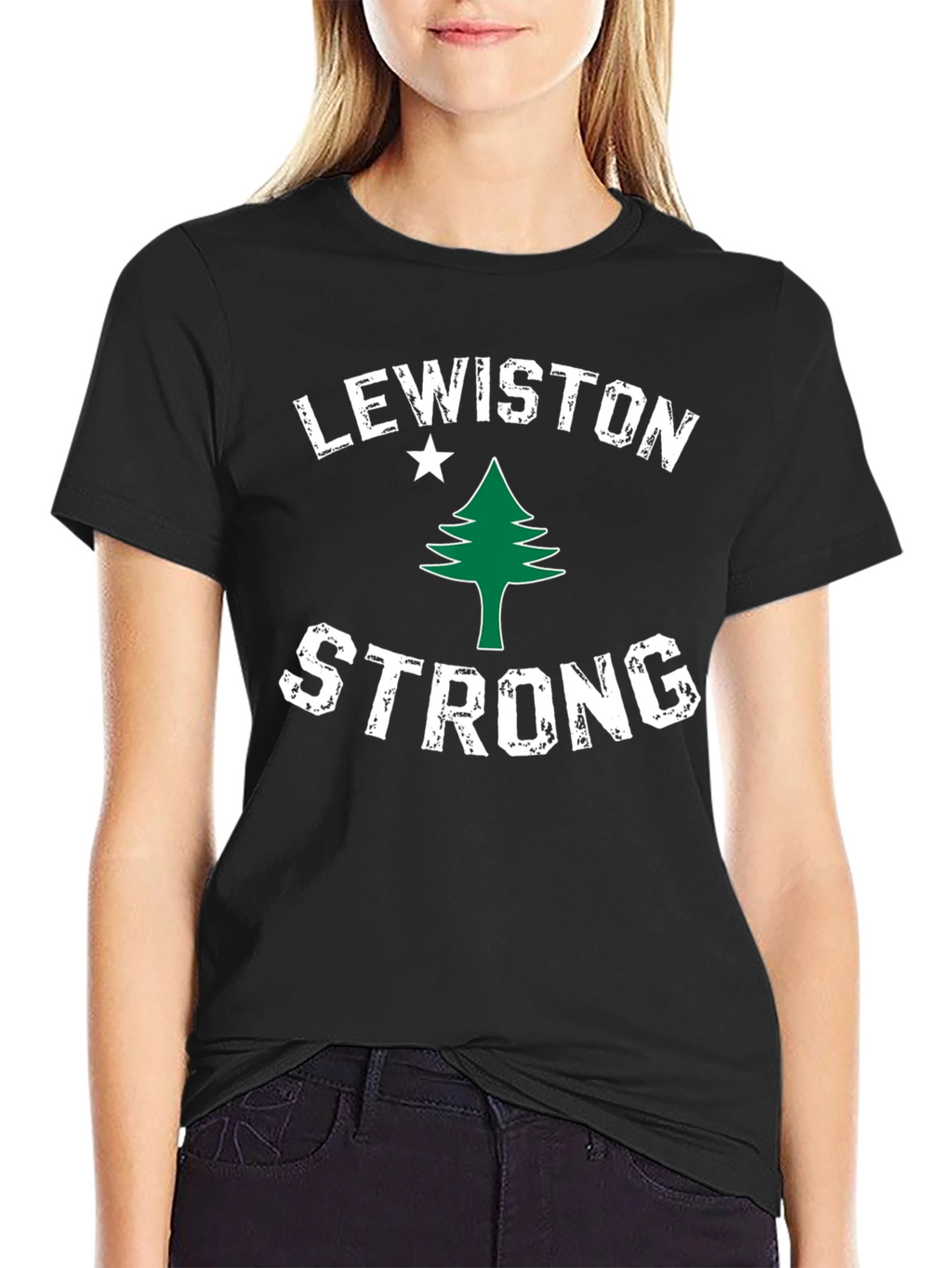 Lewiston Strong Graphic T-Shirt - Support Maine