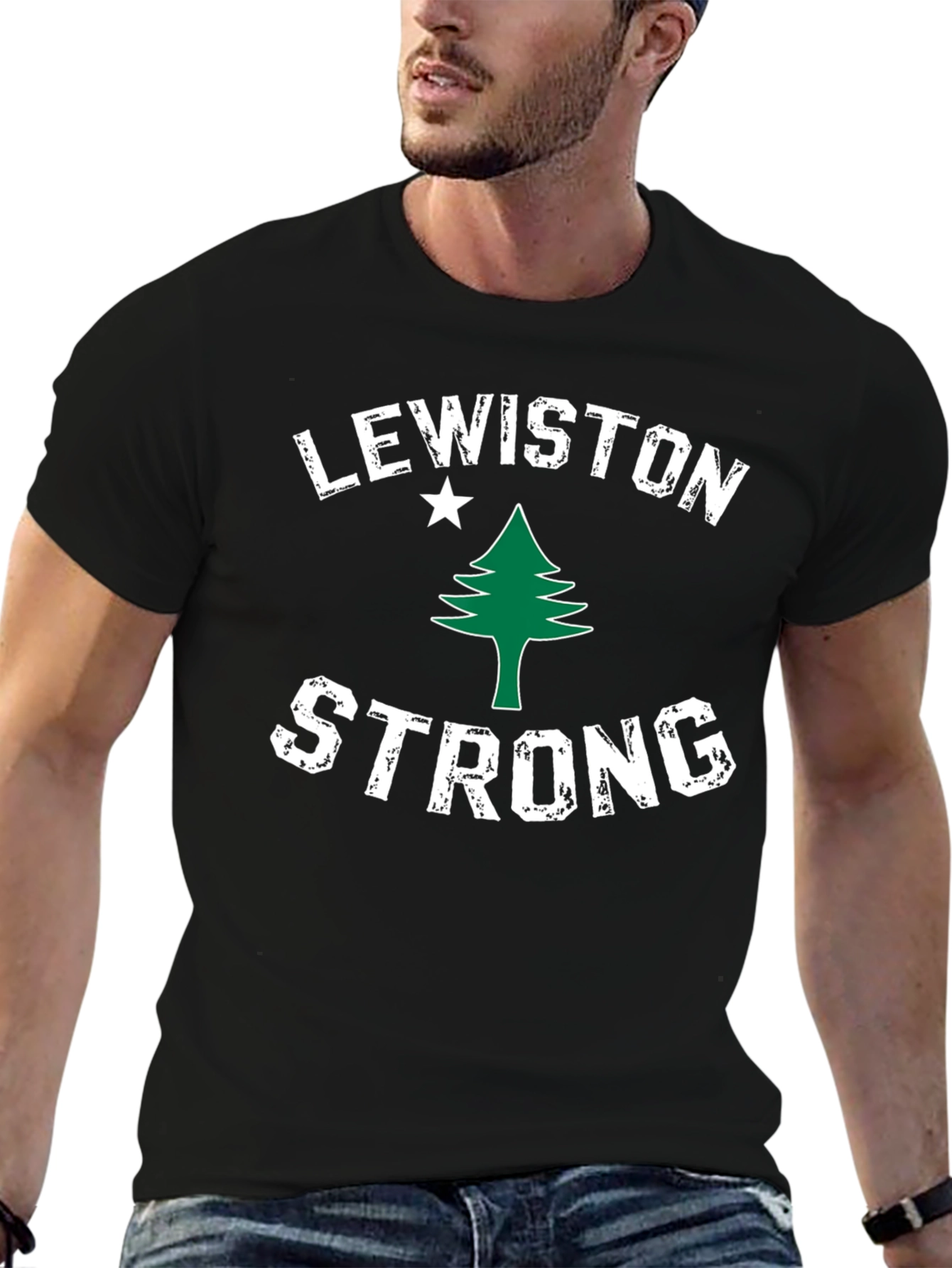 Lewiston Strong Graphic T-Shirt - Support Maine