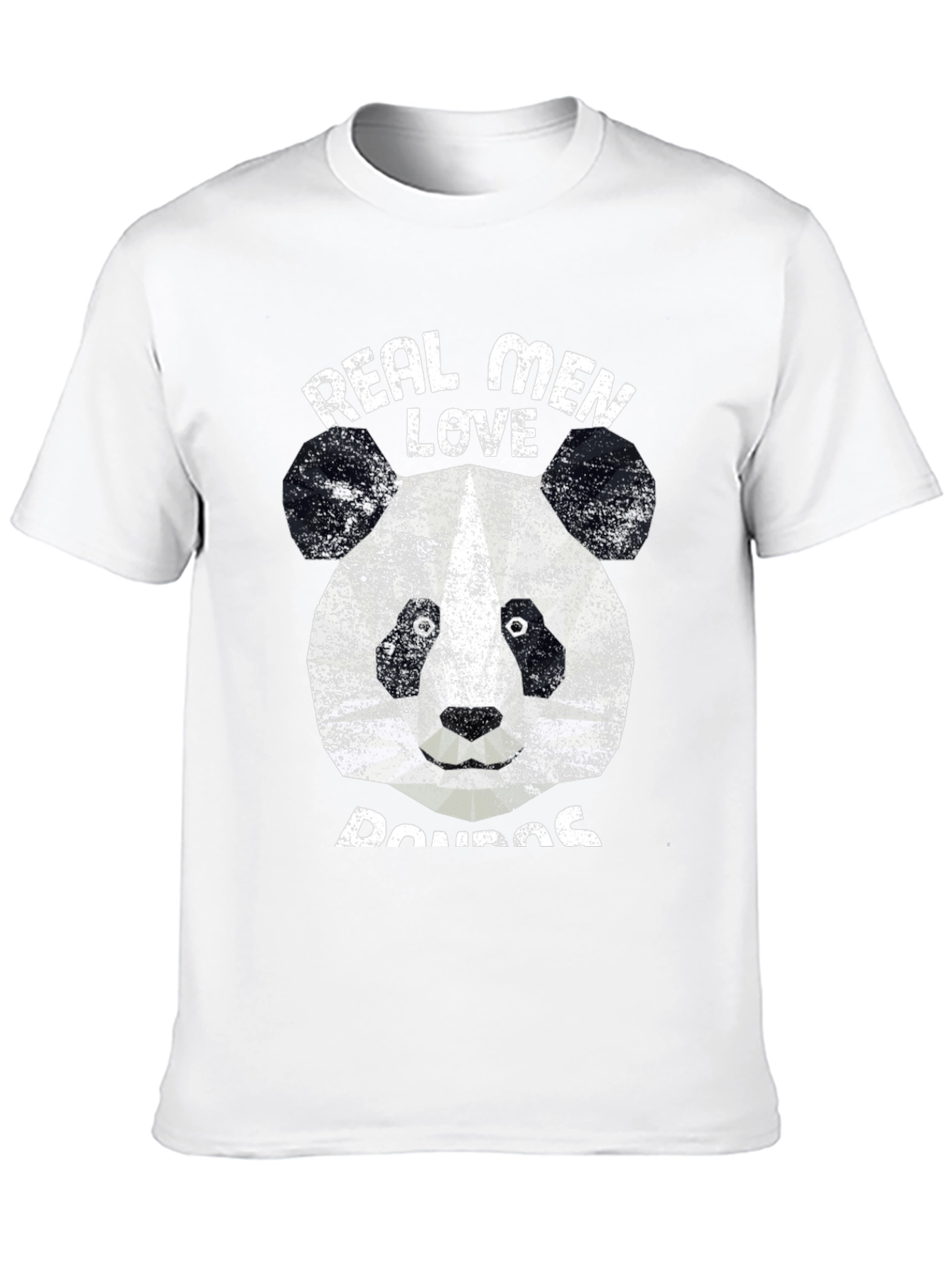 Real Men Love Pandas T-Shirt Black