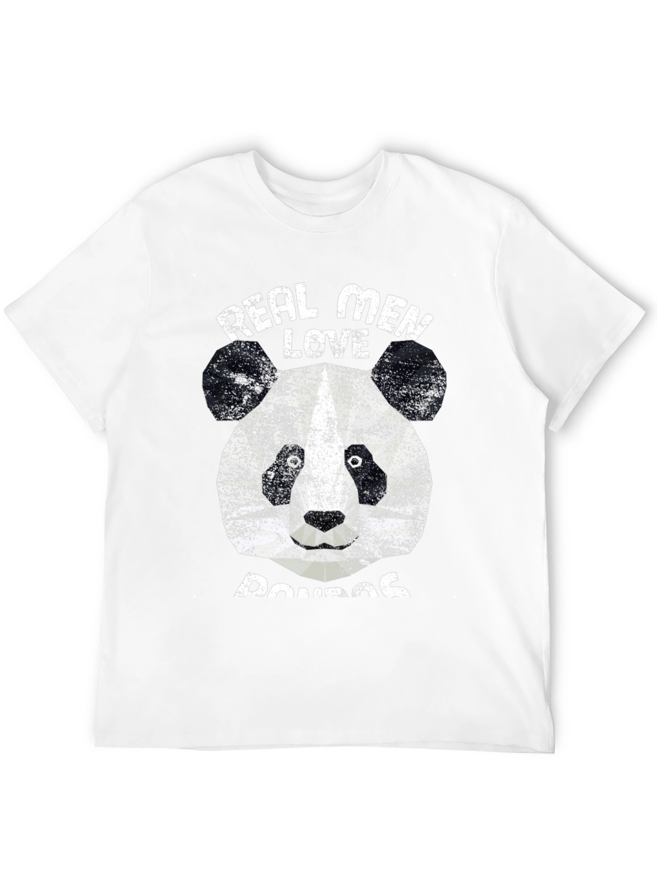 Real Men Love Pandas T-Shirt Black