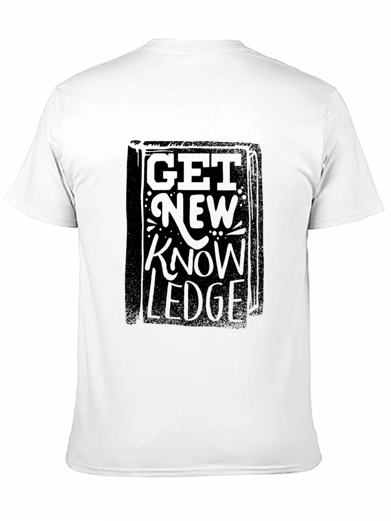 Get New Knowledge Black Graphic Tee