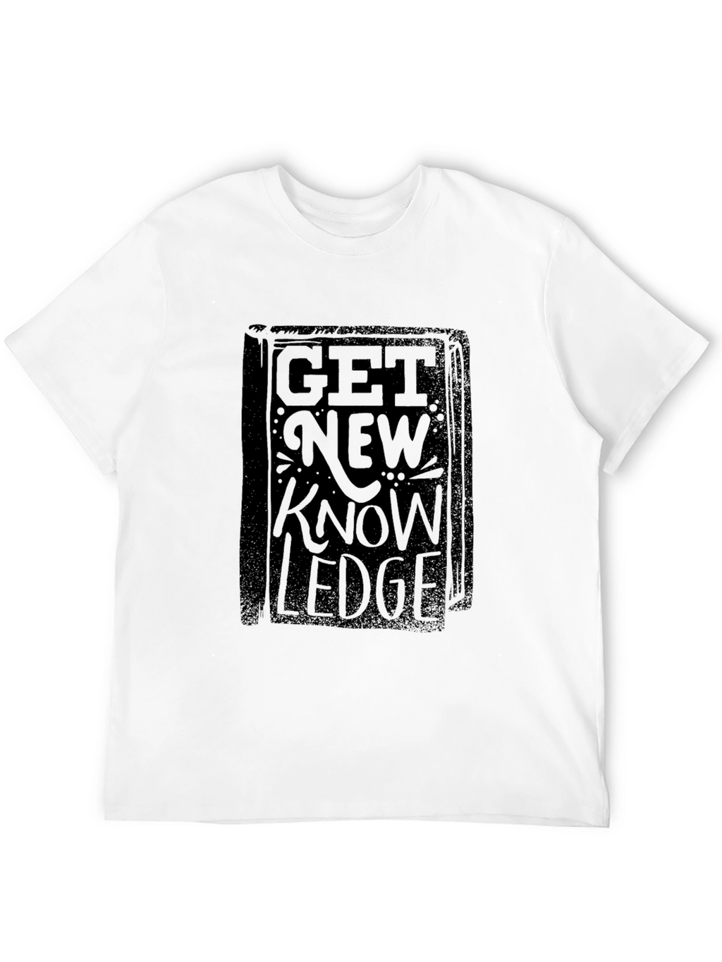 Get New Knowledge Black Graphic Tee