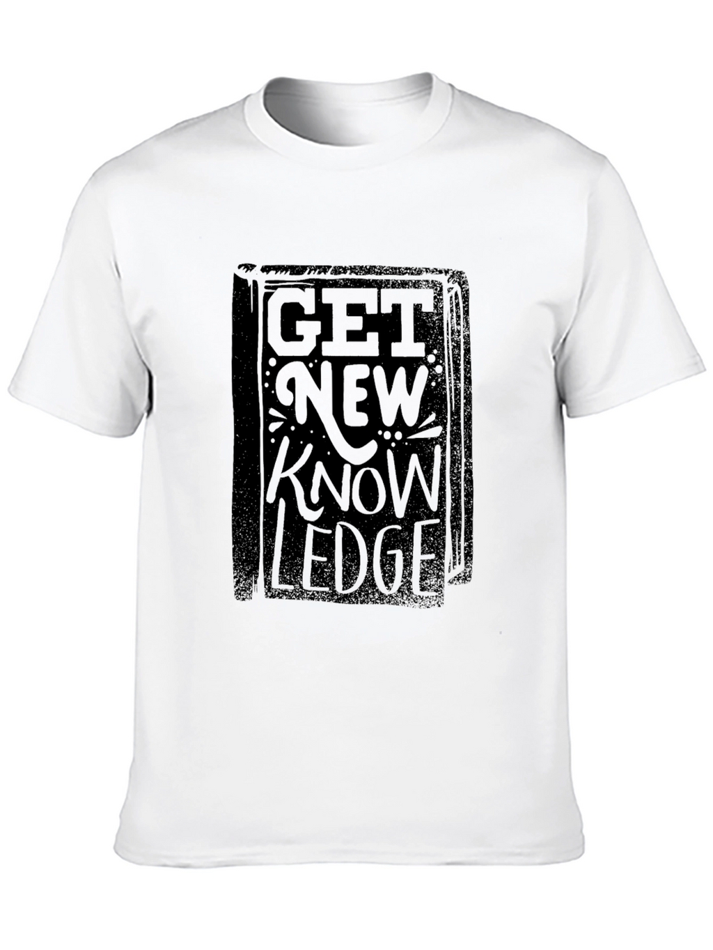 Get New Knowledge Black Graphic Tee