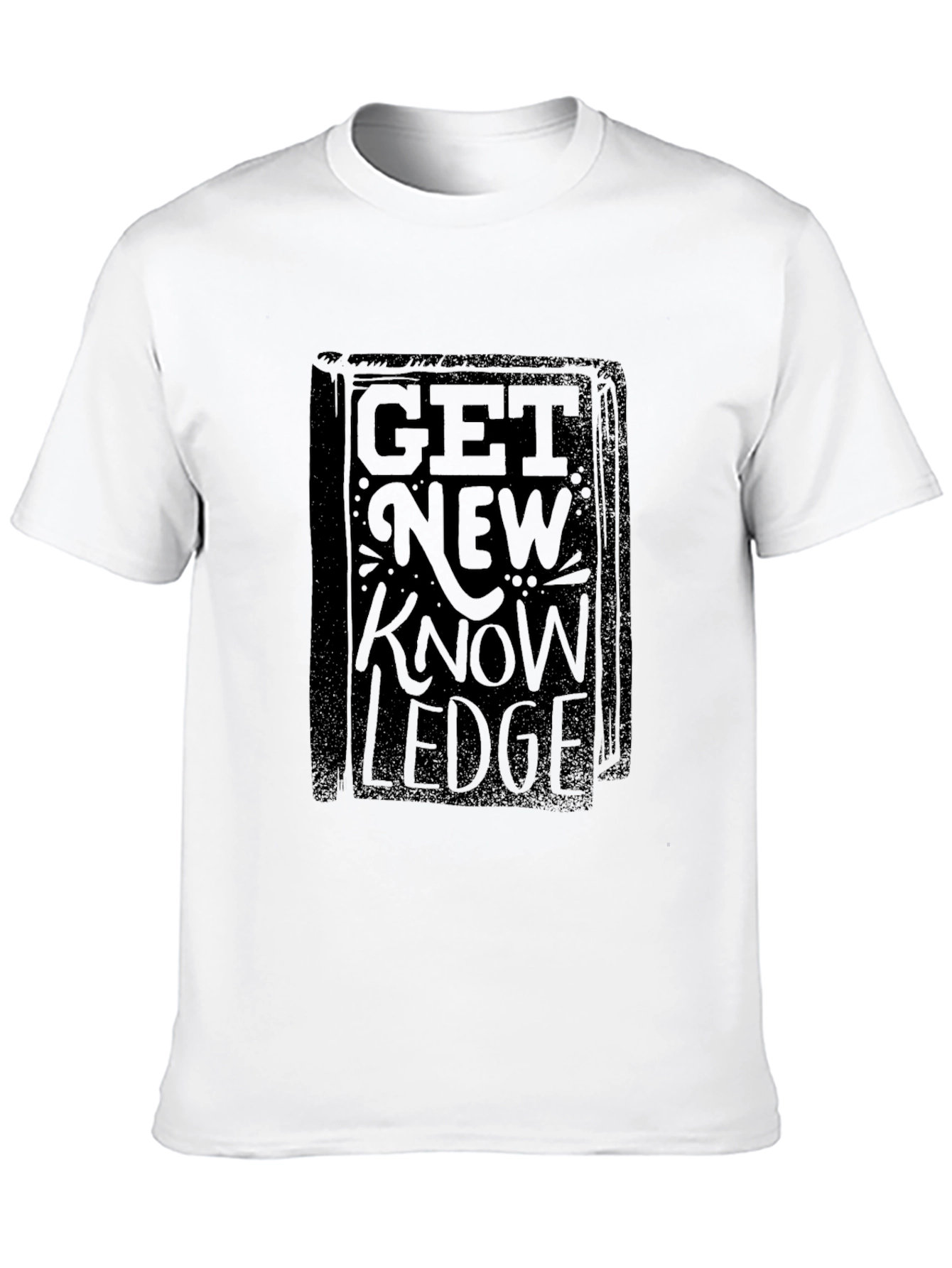 Get New Knowledge Black Graphic Tee