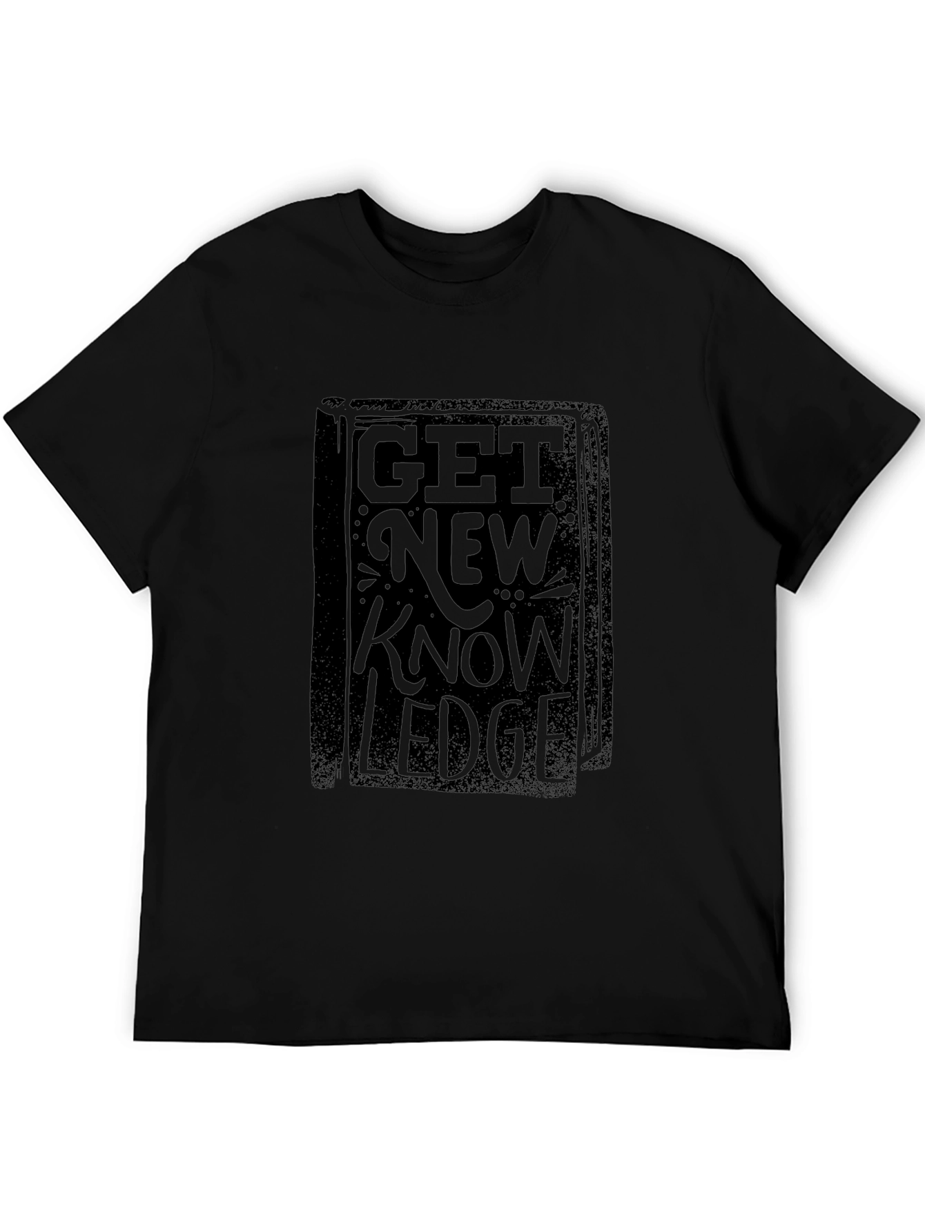 Get New Knowledge Black Graphic Tee