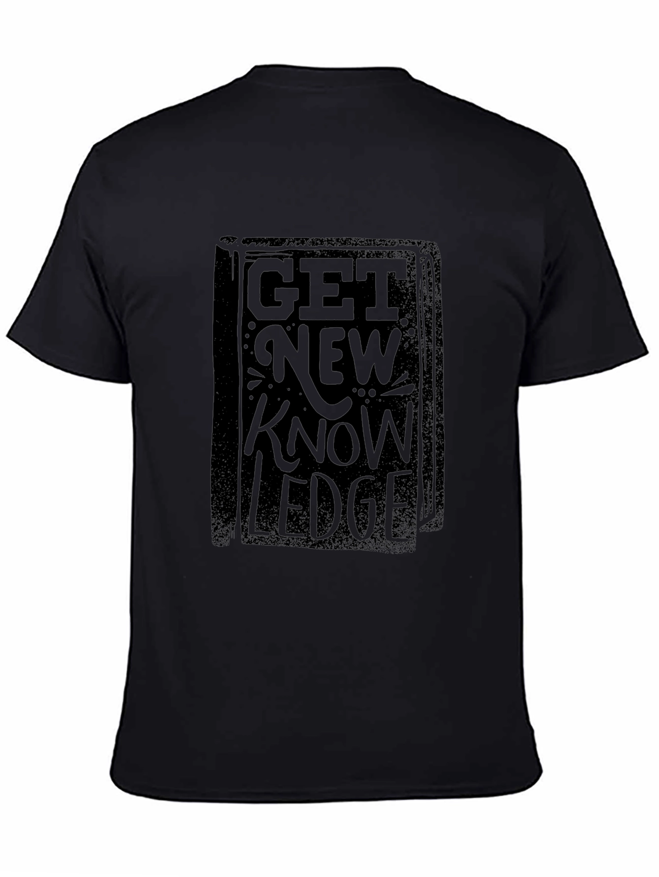 Get New Knowledge Black Graphic Tee