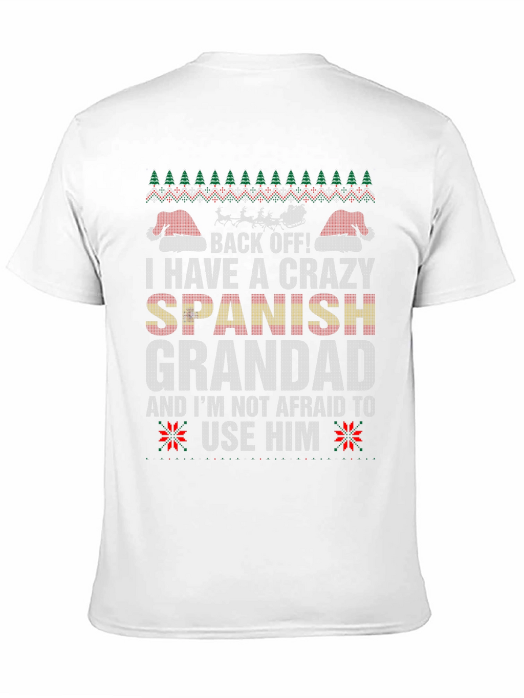 Crazy Spanish Grandad Christmas T-Shirt