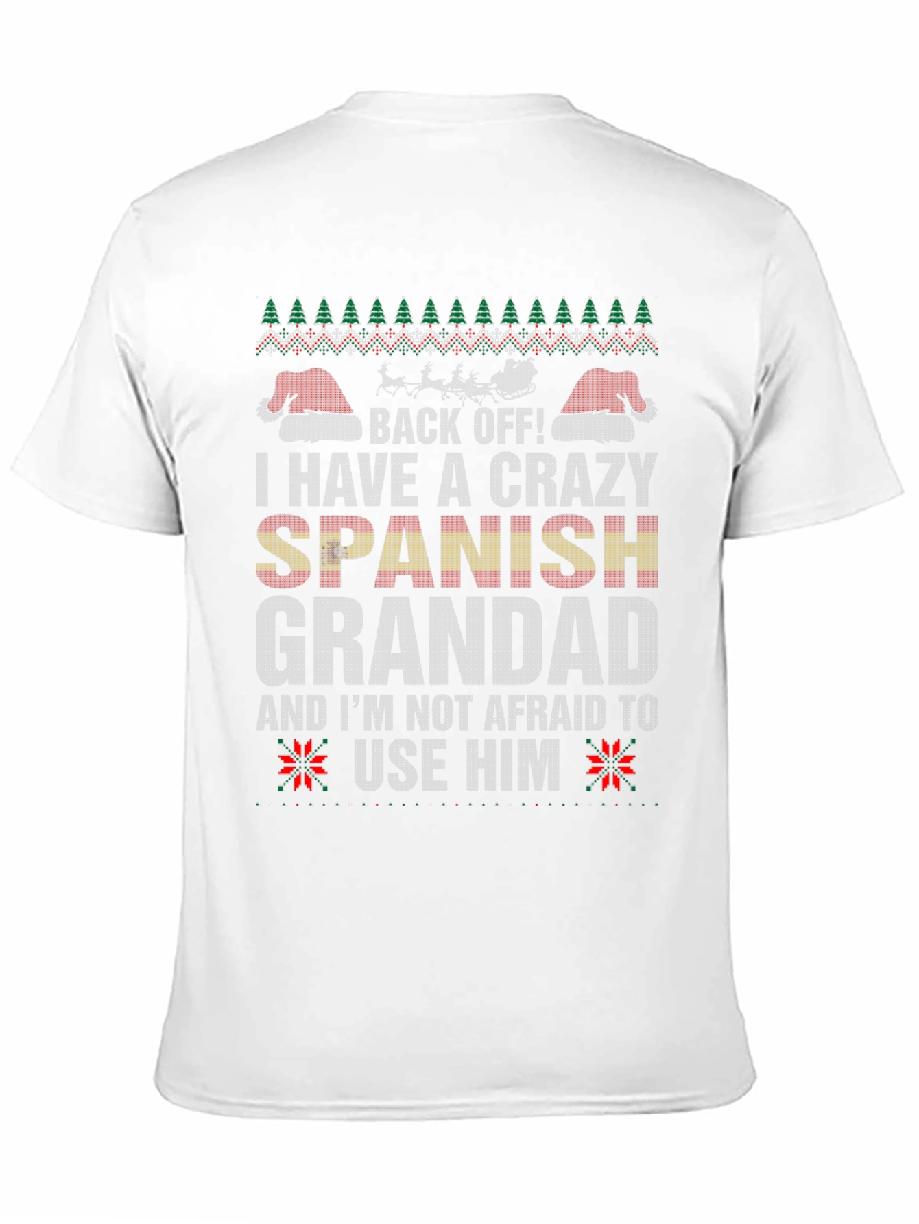 Crazy Spanish Grandad Christmas T-Shirt