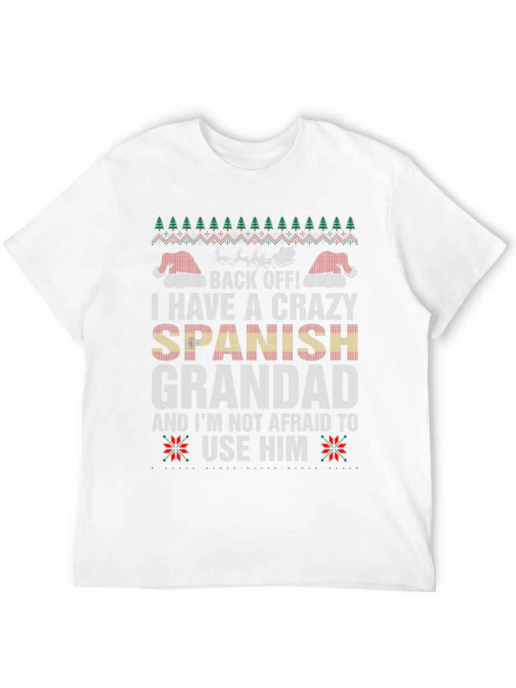 Crazy Spanish Grandad Christmas T-Shirt