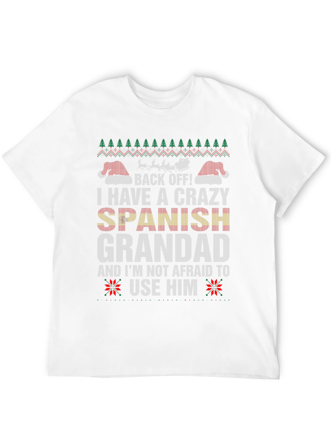 Crazy Spanish Grandad Christmas T-Shirt